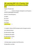 JB Learning EMT CH 4 Practice Test Exam Questions & Answers &lpar;Grade A&plus;&rpar;&period;docx
