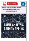 Crime Analysis with Crime Mapping 5th Ed Test Bank &vert; Santos Exam Q&A