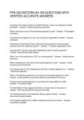 PPN 202 MIDTERM W1-W5 QUESTIONS WITH VERIFIED ACCURATE ANSWERS