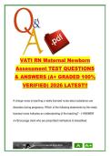 VATI RN Maternal Newborn Assessment 200&plus; Questions & Answers &lpar;2026&rpar; &ndash; Labor&comma; Postpartum&comma; Newborn Care&comma; Complications &lpar;VATI RN&rpar;