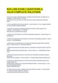 BUS 1350 EXAM 2 QUESTIONS & VALID COMPLETE SOLUTIONS