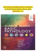 PATH 301 &ndash; Test Bank for Robbins Basic Pathology 11th Edition by Kumar&comma; Abul K&period; Abbas &ndash; Chapters 1&ndash;24
