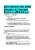 2026&sol;2027 Test Bank for Current Diagnosis & Treatment&colon; Pediatrics 27th Edition &lpar;Updated 2026 Guidelines&rpar;