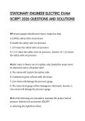 STATIONARY ENGINEER ELECTRIC EXAM SCRIPT 2026 QUESTIONS AND SOLUTIONS