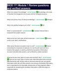 BIOD 171 Module 1 Review questions and verified answers
