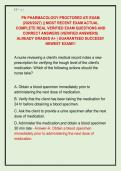PN PHARMACOLOGY PROCTORED ATI EXAM  &lpar;2026&sol;2027&rpar; &vert;&vert; MOST RECENT EXAM ACTUAL  COMPLETE REAL VERIFIED EXAM QUESTIONS AND  CORRECT ANSWERS &lpar;VERIFIED ANSWERS&rpar;  ALREADY GRADED A&plus; &vert; GUARANTEED SUCCESS&excl;&excl;  NEWEST EXAM&excl;&excl;&excl;