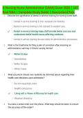 IL Nursing Home Administrator &lpar;LNHA&rpar; Exam 2026 &vert; 167  Real Q&A &vert; Complete Study Guide &vert; Guaranteed Pass