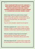 TCDHA PHARM MIDTERM EXAM TEST &lpar;2026&sol;2027&rpar; &vert;&vert;  MOST RECENT EXAM ACTUAL COMPLETE REAL  VERIFIED EXAM QUESTIONS AND CORRECT  ANSWERS &lpar;VERIFIED ANSWERS&rpar; ALREADY GRADED  A&plus; &vert; GUARANTEED SUCCESS&excl;&excl; NEWEST EXAM&excl;&excl;&excl;