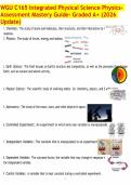 WGU C165 Integrated Physical Science Physics- Assessment Mastery Guide- Graded A&plus; &lpar;2026 Update&rpar;&period;pdf