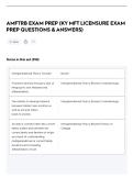 AMFTRB EXAM PREP &lpar;KY MFT LICENSURE EXAM PREP QUESTIONS & ANSWERS&rpar;