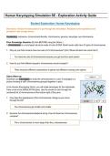 Human Karyotyping Simulation SE - Exploration Activity Guide