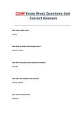 CCHP Exam Study Questions & Answers Guide
