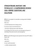 STRAIGHTERLINE ANATOMY AND PHYSIOLOGY I COMPREHENSIVE REVIEW 2026 VERIFIED QUESTIONS AND SOLUTIONS