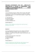 WILKES UNIVERSITY NSG 545&ndash; SPECIALTY PRACTICUM I EXAM 1&vert; QUESTION AND CORRECTANSWER2026UPDATE WITH COMPLETESOLUTION