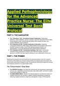 2026&sol;2027 Complete Test Bank&colon; Applied Pathophysiology for the Advanced Practice Nurse by Dlugasch & Story &lpar;Includes NGN Rationales&rpar; 