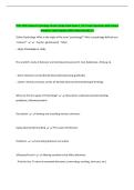 PSYC 2301 General Psychology Honors Study Guide Exam 1&lowbar;Ch&period;1 Exam Questions with Correct  Answers&vert; Latest Update 100&percnt; Solved &lpar;Grade A&plus;&rpar; 