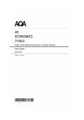 aqa 2025 as   economics paper 2 mark scheme