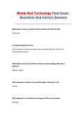 Milady Nail Technology Final Exam &ndash; Questions and Answers Study Guide