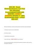 BSN 206 - Bowel Elimination&sol;Ostomy Care Final &semi;BSN-206 Infection Control Final Quiz &lpar;Remotely Proctored&rpar; BSN 206 - Sherpath - Informatics in the Health Care System EXAM QUESTIONS AND VERIFIED CORRECT ANSWERS GRADED A-LM 1005 GUARANTEED PASS LATEST 2026-20