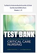 Test Bank&colon; Understanding Critical Care Nursing Perrin 3rd Ed all 19 chapters complete