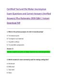 Certified Tool and Die Maker Journeyman Exam Questions and Correct Answers &lpar;Verified  Answers&rpar; Plus Rationales 2026 Q&A &vert; Instant  Download Pdf