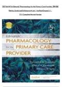 Test bank for Edmunds' Pharmacology for Primary Providers 5th Ed by Zambroski  &  Rebecca  M  Lutz all chapters 1-73 complete