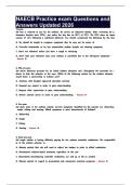 NAECB Practice exam Questions and Answers Updated 2026