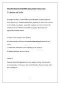 WGU D659 OBJECTIVE ASSESSMENT 2026 Complete Exam &period;
