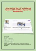 i-Human Case Study Week 7&colon; 57-Year-Old Male with Hypertension &lpar;H&P &plus; SOAP Note &plus; Diagnosis &plus; Full Management Plan&rpar;