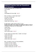 NAECB Practice 2nd set Questions and Answers