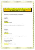 NNAAP Nurse Aide Practice Written Exam 1 &ndash; Questions and Answers &vert; 2026&sol;2027 &vert; A&plus; Grade &lpar;Exam Preparation Material&rpar;