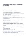 QMB 3200 EXAM 1 QUESTIONS AND ANSWERS
