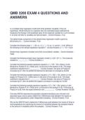 QMB 3200 EXAM 4 QUESTIONS AND ANSWERS