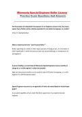 Minnesota Special Engineer Boiler License Study Guide &ndash; Practice Exam &ndash; Questions and Answers