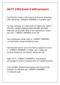 ACCT 2302 Exam 2 with answers&comma;