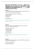 WILKES UNIVERSITY NSG 546&ndash; SPECIALTY PRACTICUM II EXAM 4&vert; QUESTION AND CORRECTANSWER2026UPDATE WITH COMPLETESOLUTION