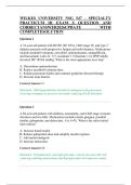 WILKES UNIVERSITY NSG 547&ndash; SPECIALTY PRACTICUM III EXAM 3&vert; QUESTION AND CORRECTANSWER2026UPDATE WITH COMPLETESOLUTION