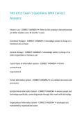 MIS 6713 Exam 1 Questions With Correct Answers
