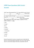 MPRE Exam Questions With Correct Answers