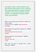 EICA MOBILE CRANE & DIGGER DERRICK EXAM &vert;&vert;  MOST RECENT EXAM 2026-2027 ACTUAL COMPLETE  REAL EXAM  QUESTIONS AND CORRECT ANSWERS  &lpar;VERIFIED  WELL DETAILED ANSWERS&rpar; ALREADY  GRADED A&plus; &vert; GUARANTEED SUCCESS&excl;&excl; NEWEST  EXAM &vert; JUST RELEASED&excl;&excl;  