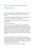 NYLE &ndash; Evidence Exam Questions With Correct Answers