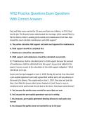 NYLE Practice Questions Exam Questions With Correct Answers