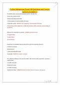 Ca Dre Salesperson Exam 150 Questions and Correct Answers-Graded A&plus;