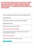 OB&sol;Pediatric EMT FISDAP&comma; OB&sol;GYN Exam Review Quiz &lpar;FISDAP&rpar;  Exam &vert;&vert; MOST RECENT EXAM ACTUAL COMPLETE REAL EXAM  QUESTIONS AND CORRECT ANSWERS &lpar;VERIFIED ANSWERS&rpar;  ALREADY GRADED A&plus; &vert; GUARANTEED SUCCESS&excl;&excl; NEWEST EXAM &vert;  JUST RELEASED&excl;&excl;
