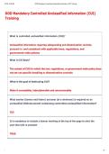 DOD Mandatory Controlled Unclassified information &lpar;CUI&rpar;   Training 