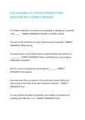 Instrumentation LVL 1 NCCER VERSION 4 EXAM QUESTIONS WITH CORRECT ANSWERS