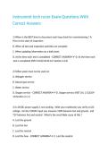 Instrument tech nccer Exam Questions With Correct Answers