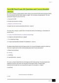 Nurs100 Final Exam 100 Questions and Correct Detailed Answers 