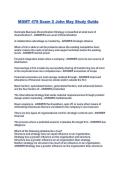 MGMT 478 Exam 2 John May Study Guide