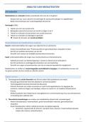 College aantekeningen Analyse van mediateksten &lpar;S0B01a&rpar; 